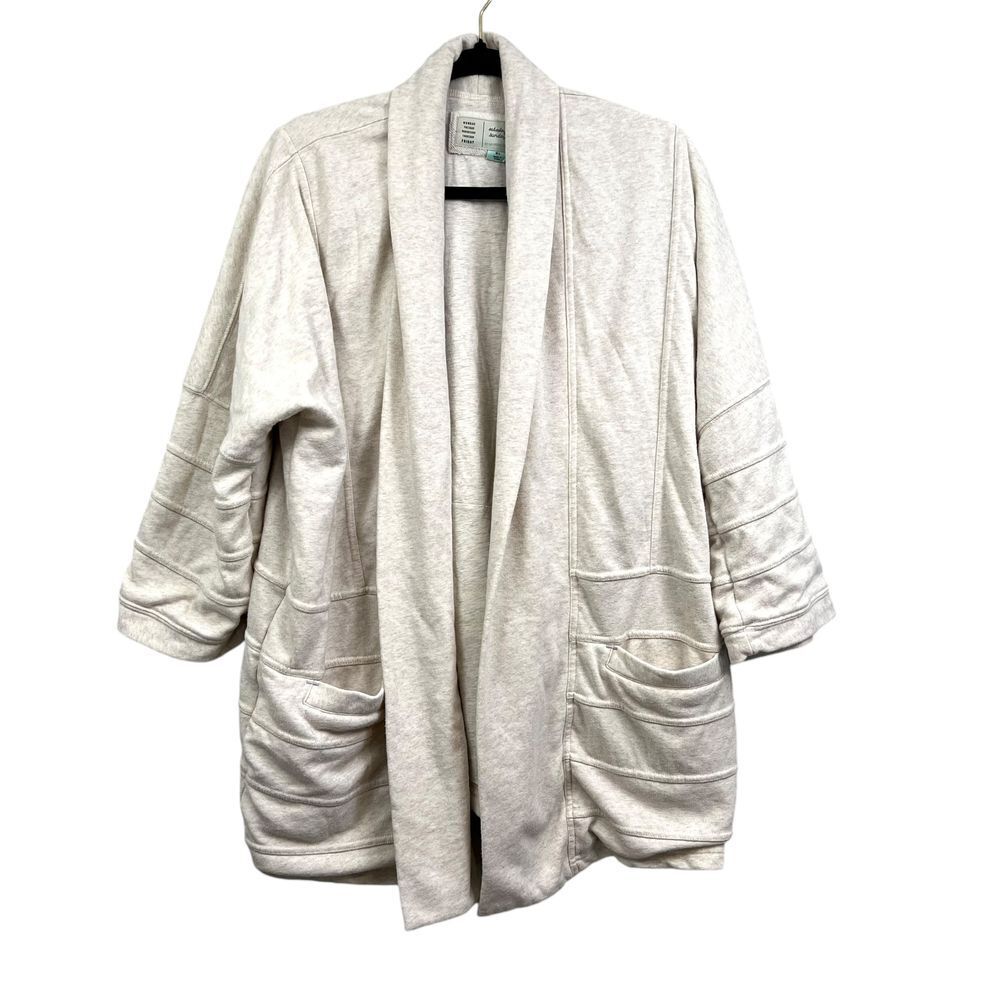 Saturday Sunday by Anthropologie Women Cardigan Sweater Open Front Beige Sz M/L*
